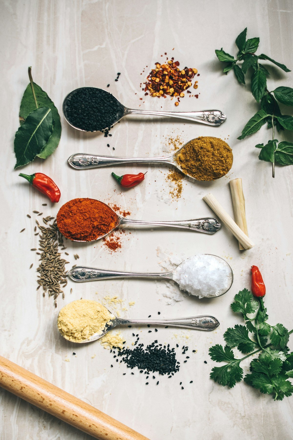 Indian spices and masala ingredients
